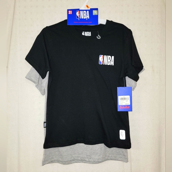 2 Pack NBA Black and Gray Short Sleeve Tees New With Tags - Picture 1 of 9